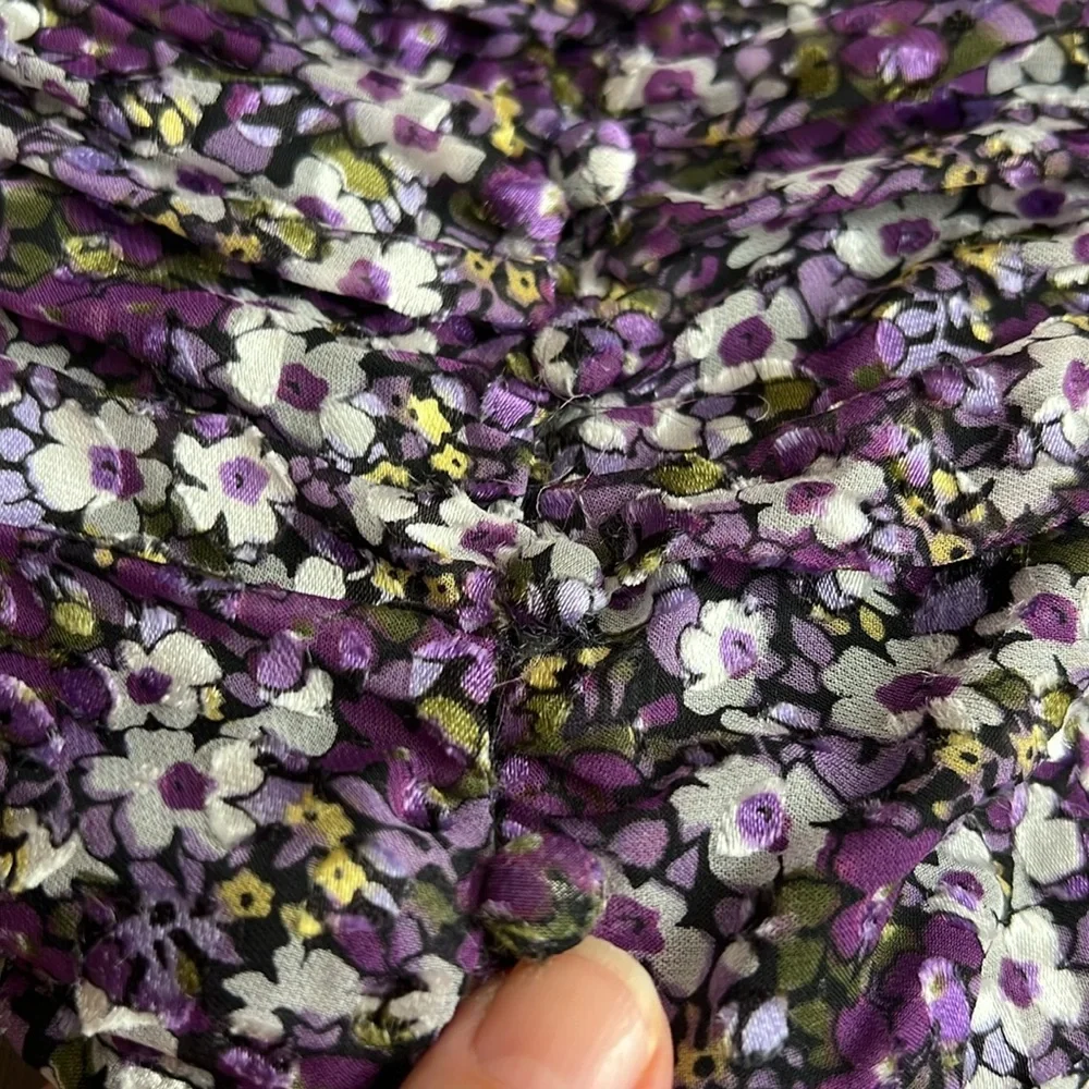 Astr Purple Floral Blouse